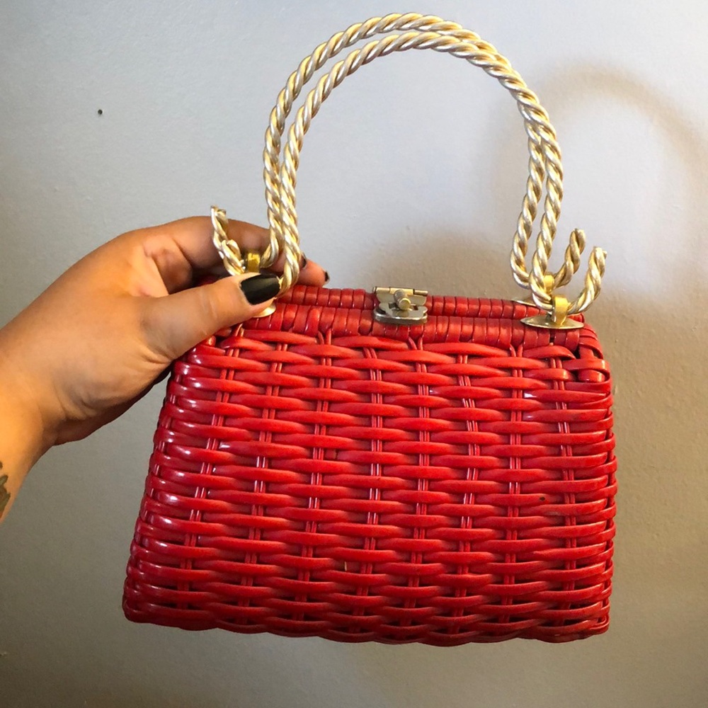 Red vintage bag